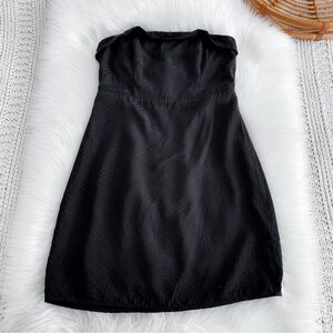 Bardot Strapless Iridescent Polka Dot Mini Length  Dress Corset Front US 6